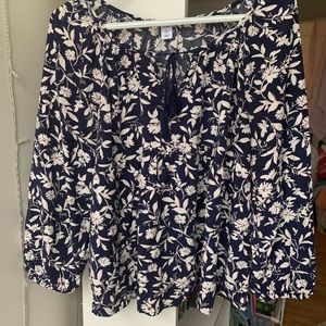 Navy Blue Blouse
